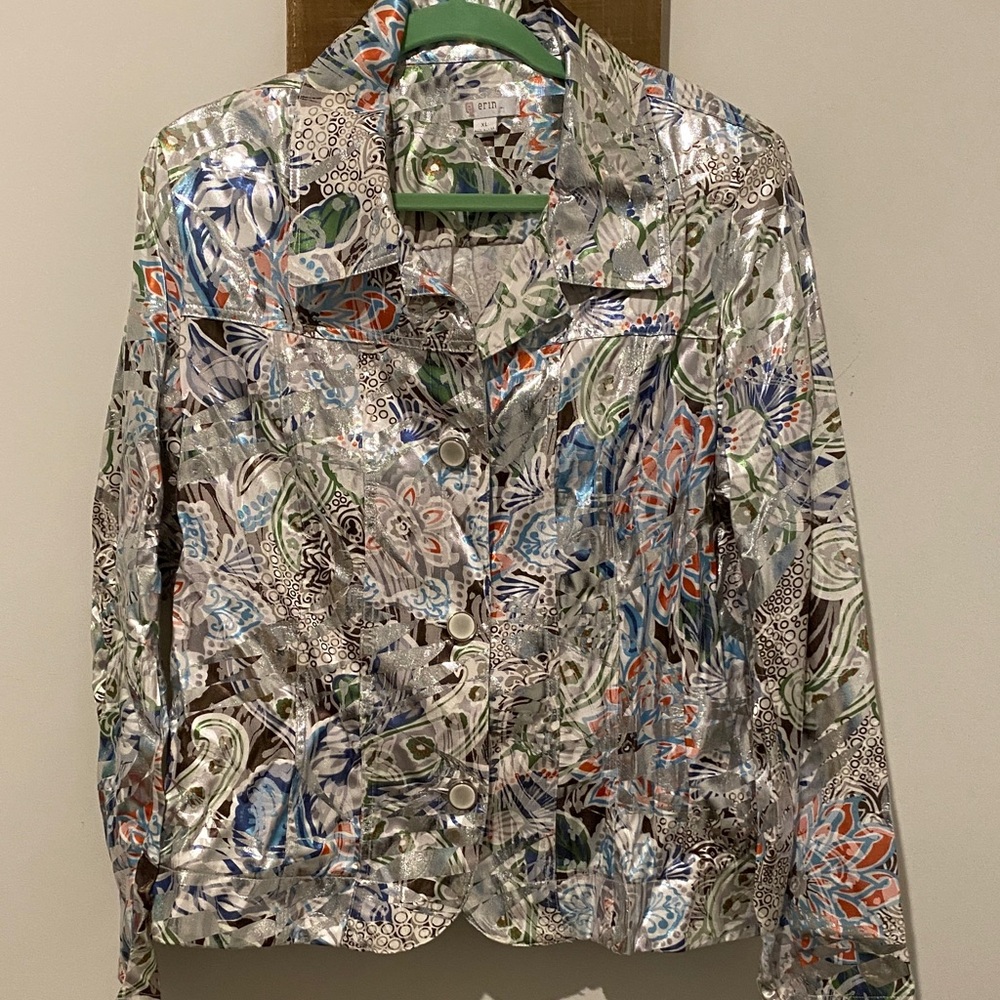 Erin London Multicolor Floral Blazer